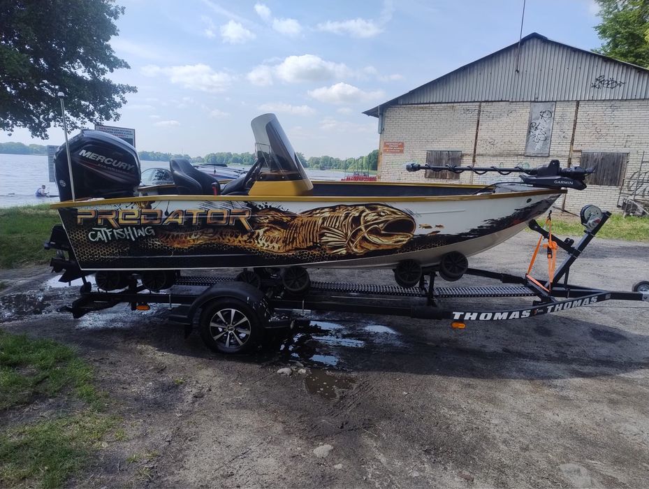 King boats 470 łódka aluminiowa łódz wedkarska