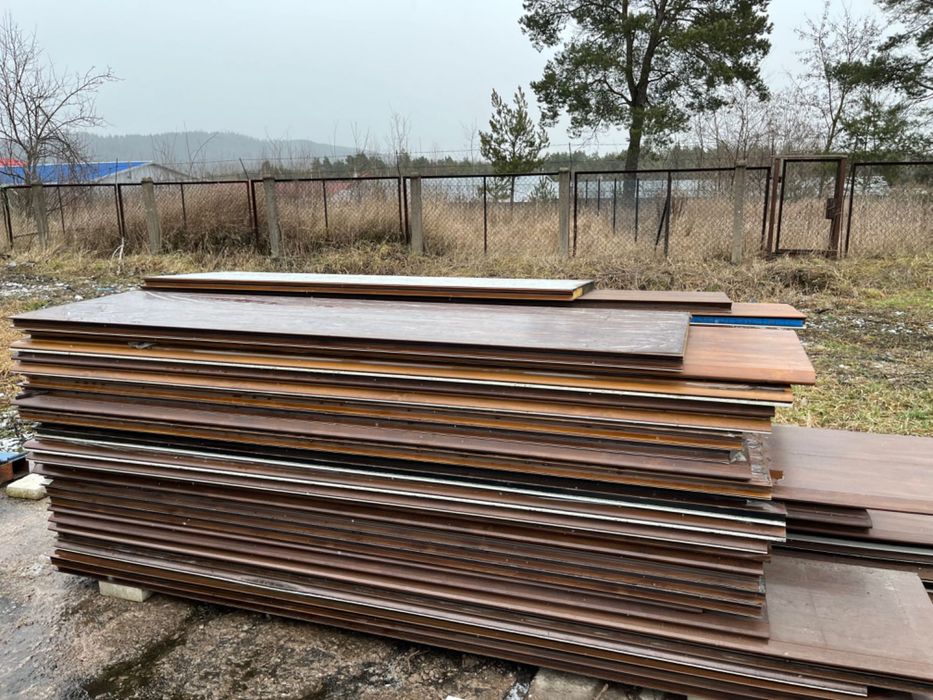 Panel bramy segmentowej złoty dąb orzech machoń dąb bagienny czesci