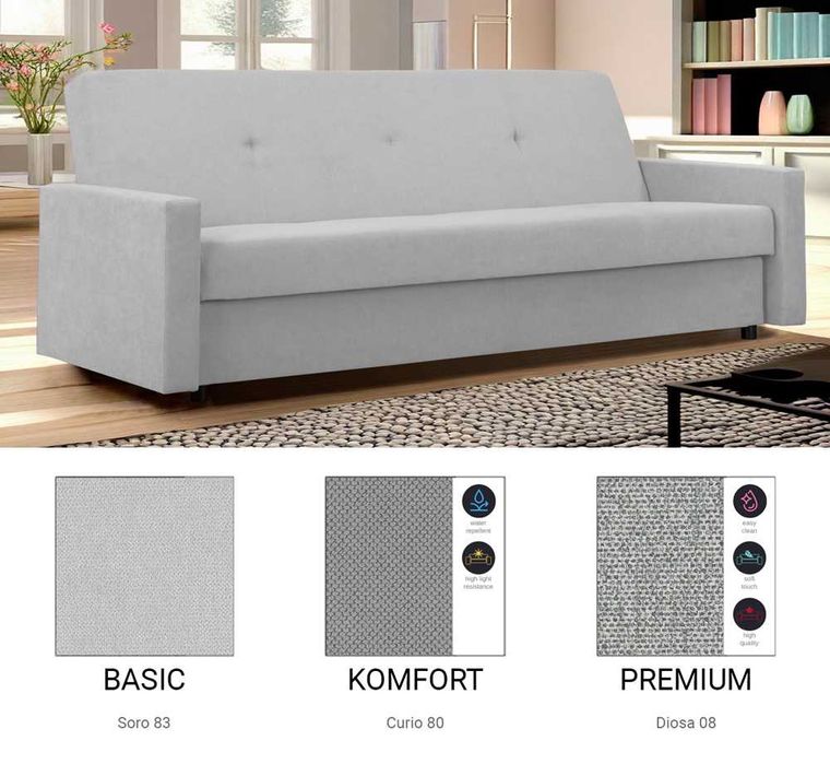 Wersalka z funkcją spania Sora / Różne kolory/ Raty/ SZYBKA DOSTAWA