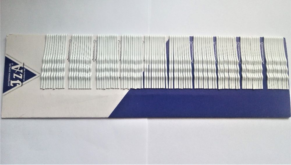 WSUWKI do włosów białe /1paleta-100szt.wsuwek/-nowe ,polskie