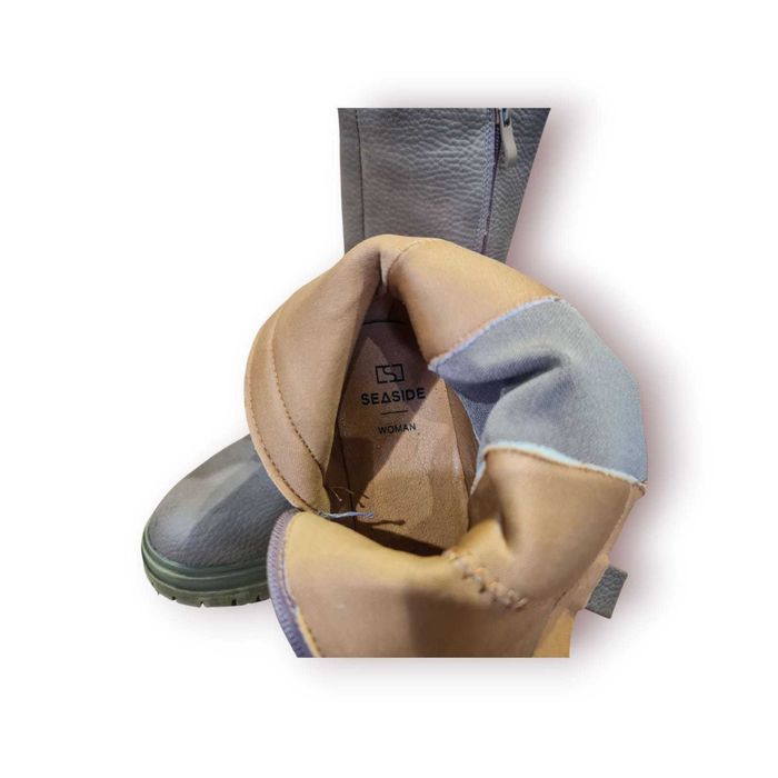 Botas Seaside Woman Tam. 37 – Cano Médio c/ Corrente e Sola Tratorada