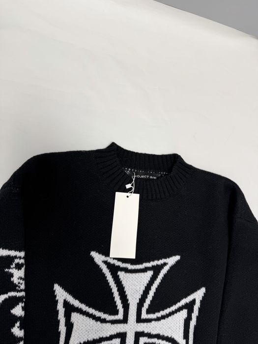 свитер светер Grailz Project g/r Sweater Logo cross m l vetements