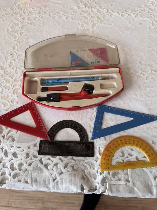 Набір для креслення циркуль транспортир