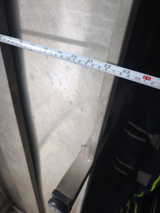 Bancada em inox com 2100mm x 570mm