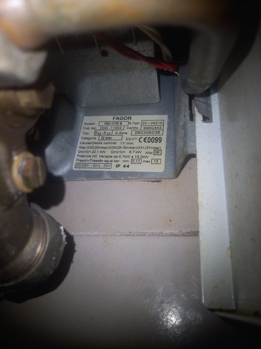 Esquentador Fagor FEC-11 TD peças