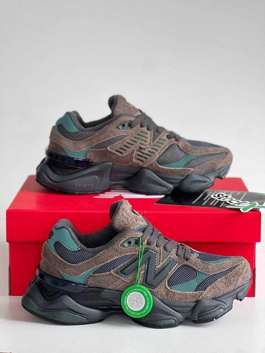 Женские кроссовки New Balance 9060 Beef and Broccol Brown Black. 36-40