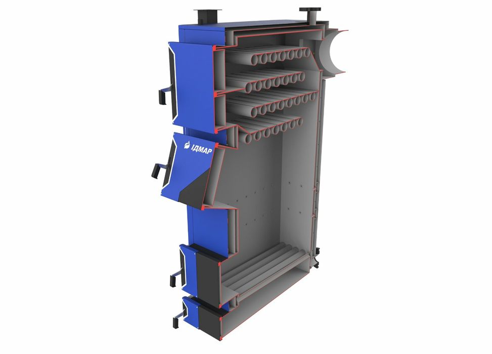 ‼АКЦІЯ. Твердопаливний Котел Утилізатор ІДМАР ЖК 10-150кВт Сталь 6мм‼