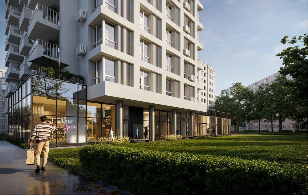 2к квартира з терасою 61,77 м². Поруч біля парку. ЖК Джем Сімейний