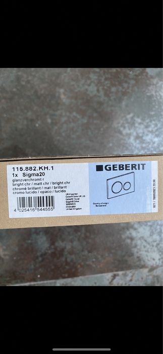 Панель смыва GEBERIT Sigma 20 глянецевый хром