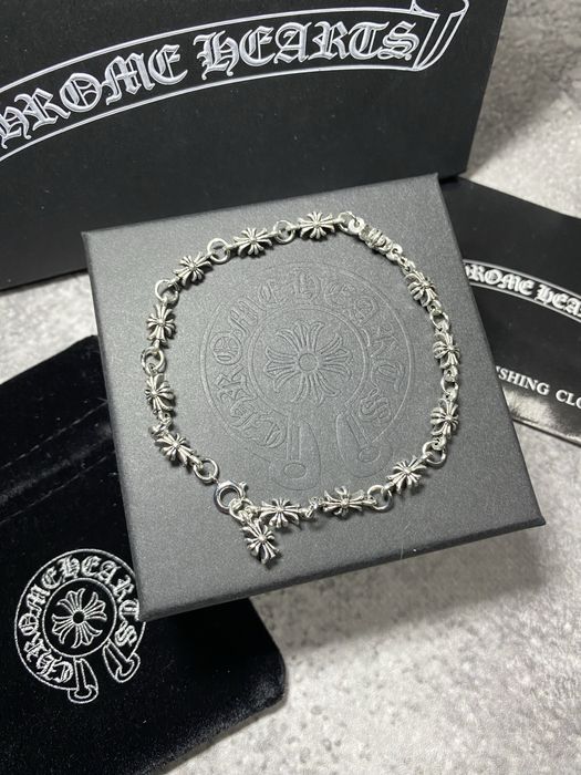 З упаковкою! Браслет Chrome Hearts Tiny E / Украшение хром хардс