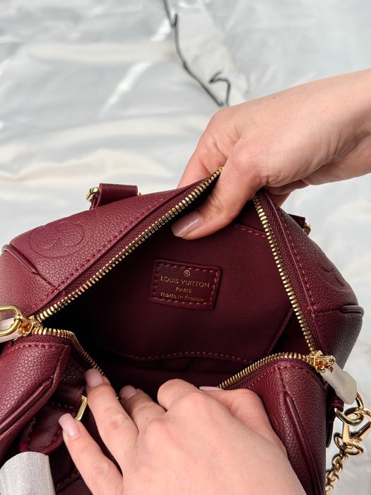Сумка Louis Vuitton Speedy Bandouliete 20 Bordo Leather