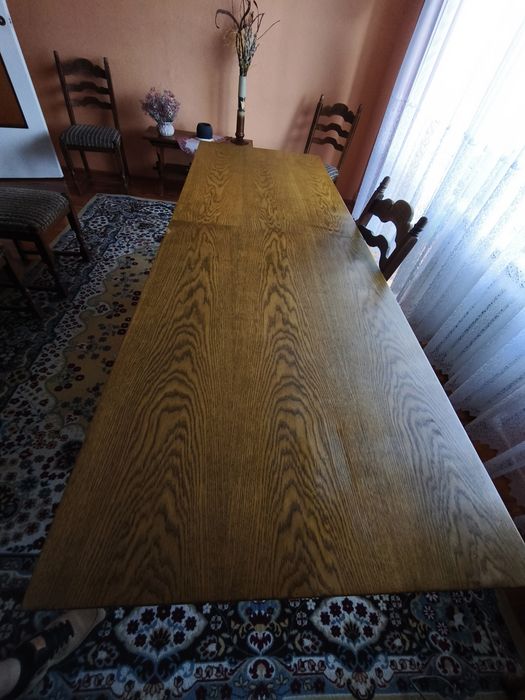 Stół do salonu , jadalni , 6 krzeseł lite drewno