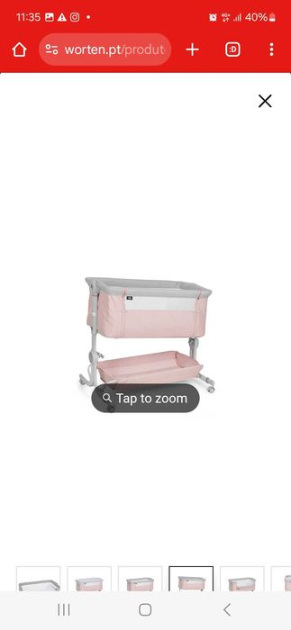 Berço  como novo cor de rosa