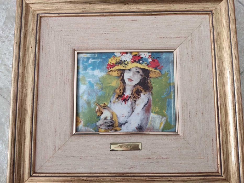 6 Quadros esmaltados da Coleção Mestres do Impressionismo