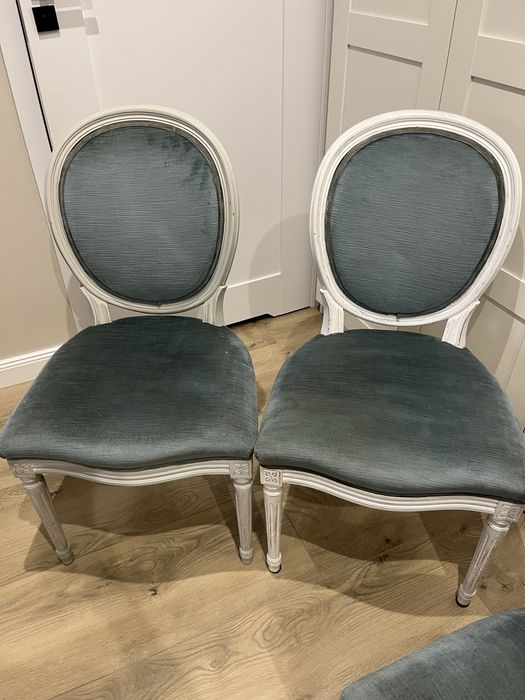 Krzesła Ludwik- medalion 6 szt.