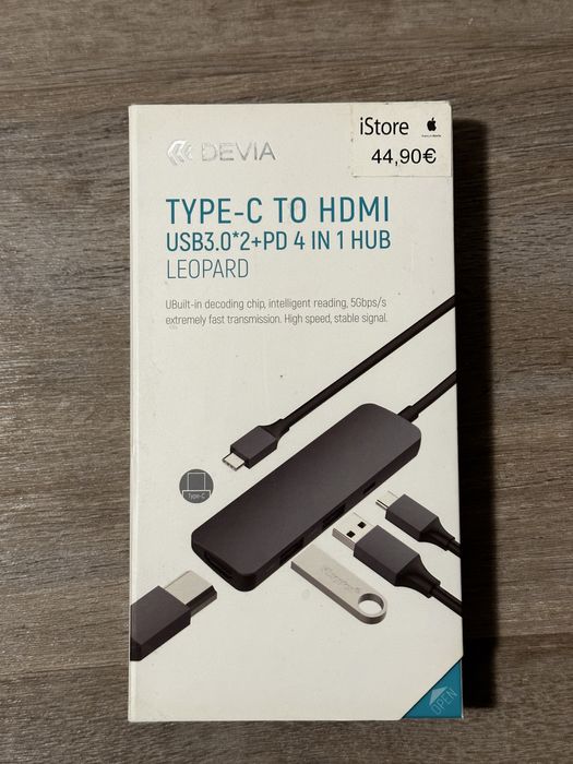 DEVIA Adaptator leopard usb-c 2xusb/HDMI/PD430452071392225280