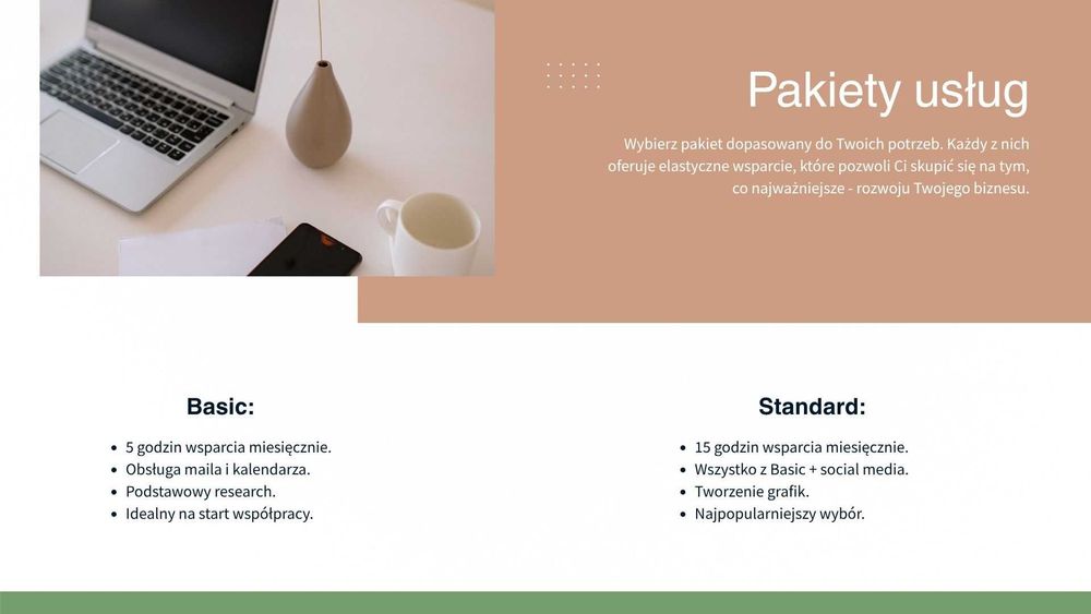 Wirtualna Asystentka. Godzinowe i projektowe wsparcie.