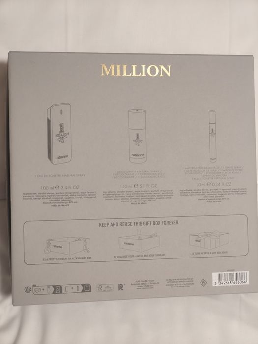 Paco Rabanne 1 Million EDT Spray 100ml Zestaw nowy