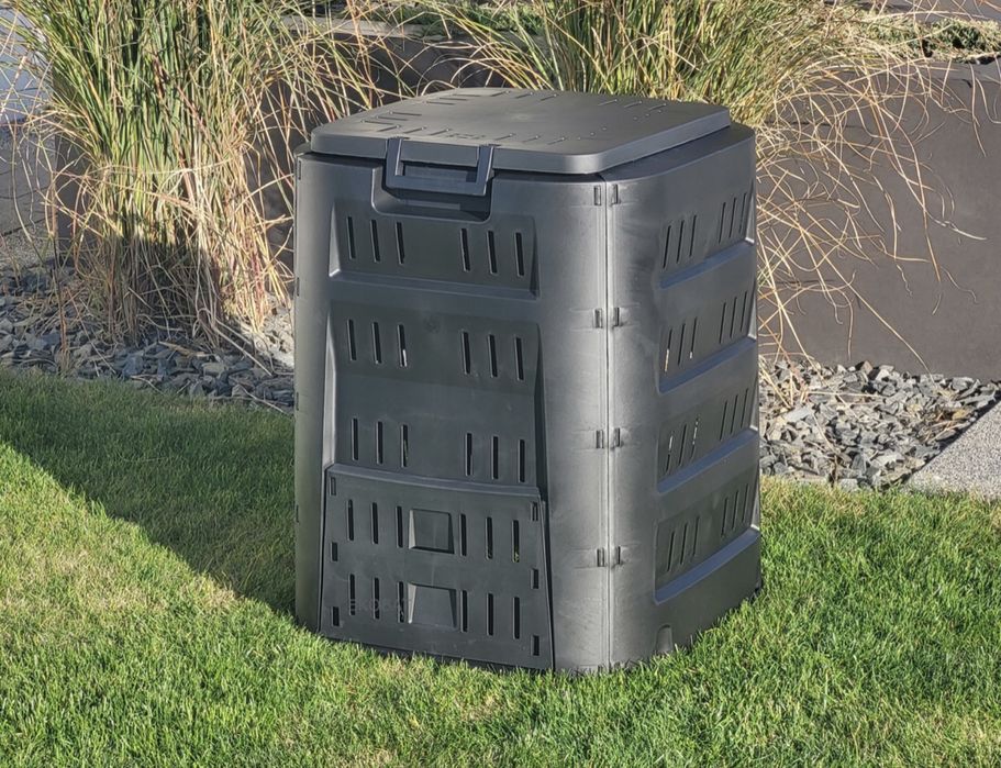 Kompostownik 220 L czarny 61x61x75 cm