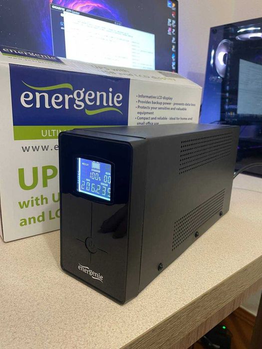 Безперебійник живлення Energenie 850VA LCD display