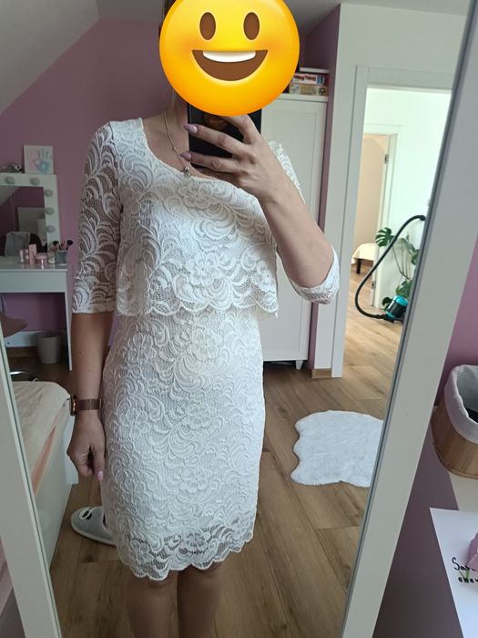 Sukienka Śluba Ecru