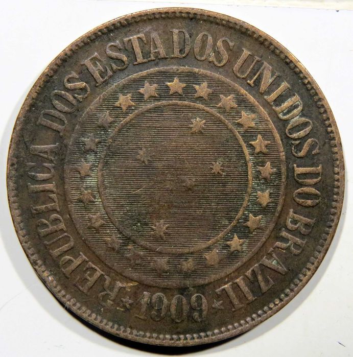 Moeda do Brasil 40 Réis 1909