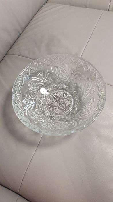 Misa patera szklana ZĄBKOWICE żardiniera bomboniera kwiaty vintage PRL
