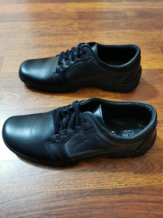 Skórzane Buty Męskie Joker Lekkie Wygodne Rozmiar 40 Czarne