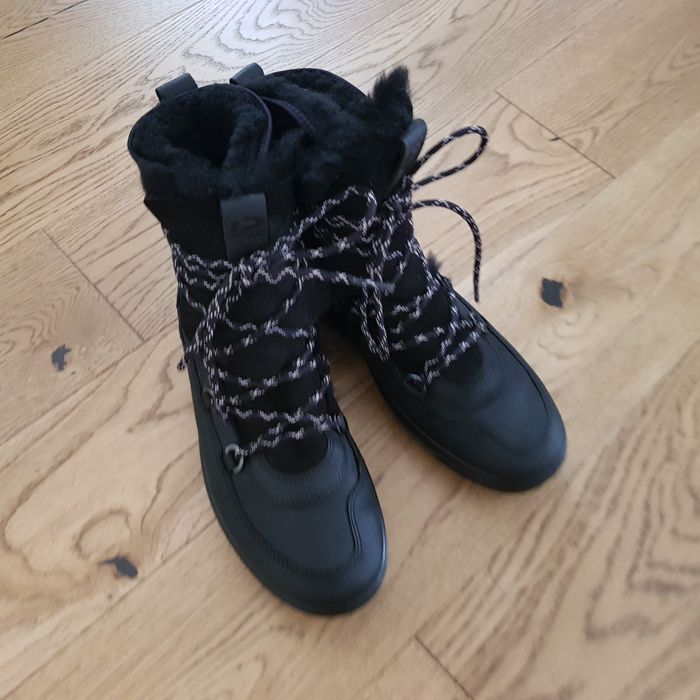 ECCO Soft 7 Tred Śniegowce Buty zimowe 37 wkł. 24,3 cm Skóra Wełna