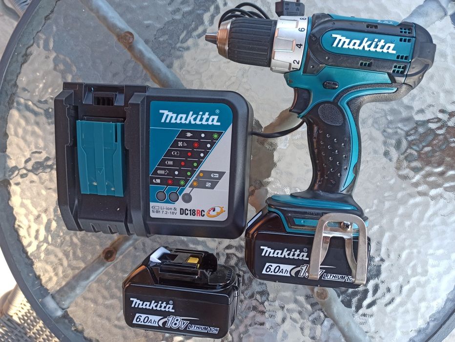 Zestaw Wkretarka MAKITA BDF452 + dwie baterie 6AH + ładowarka