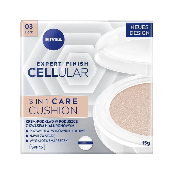 Nivea Expert Finish Cellular krem-podkład w poduszce SPF15 03 Dark 15