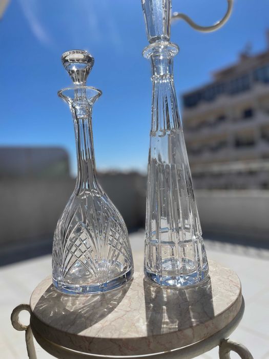 Garrafa/Licoreira em Cristal Lapidado –