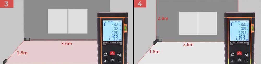 KRAFT&DELE Dalmierz Laserowy Cyfrowy Miernik Odległości 40m KD10405