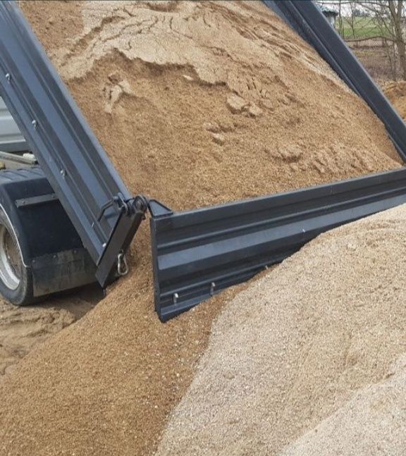 Piasek budowlany kamyk ziemia kliniec tłuczen żwir beton