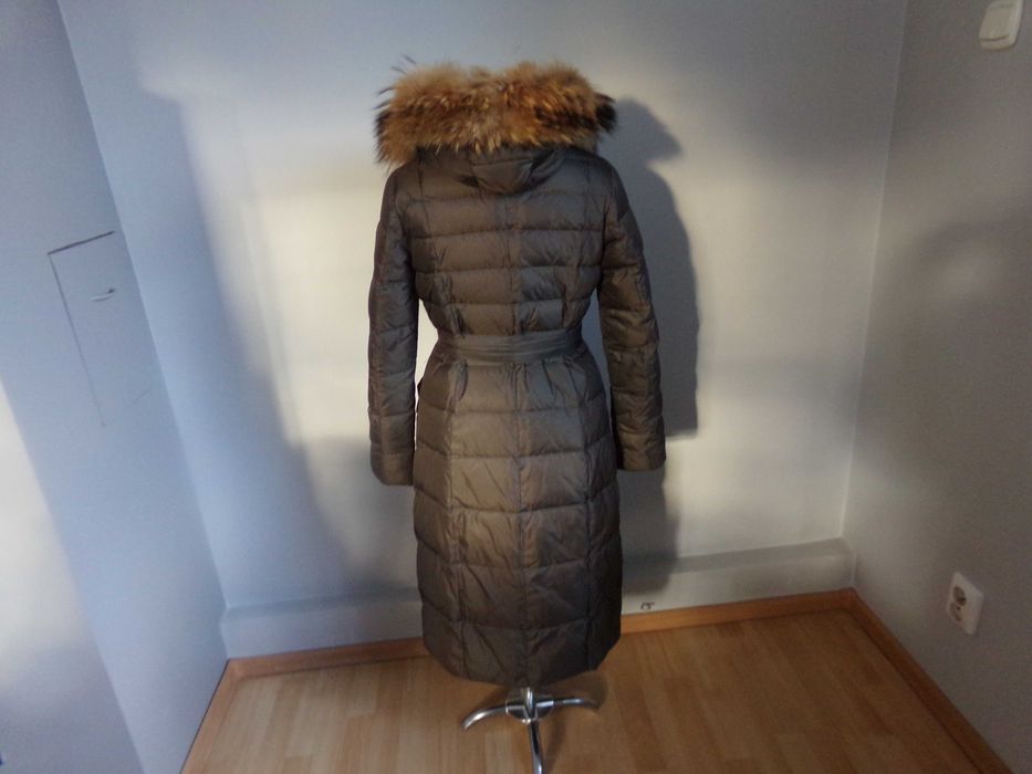 Liza Bruce Puchowy Dlugi Plaszcz Wielki Jenot 38 Okazja!!
