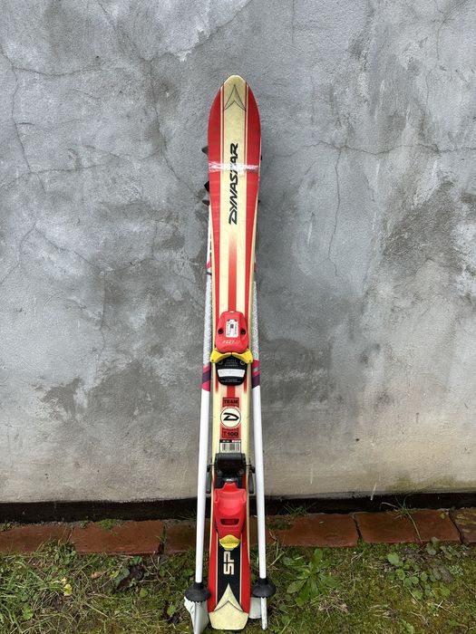 Narty dziecięce Dynastar Team 100 cm + kijki