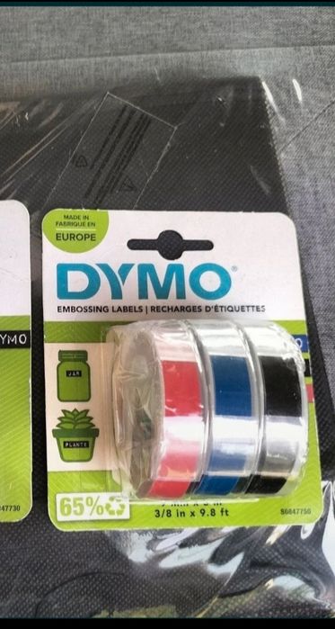 Taśmy Dymo czarne lub kolorowe