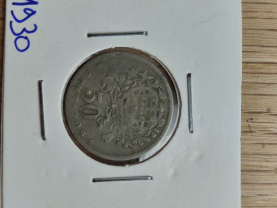 Lote 3 moedas 50 centavos 1929,1930 e 1931