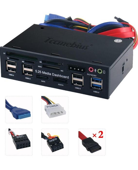 Tccmebius TCC- QL5E 5.25 Cala PC Wielofunkcyjne Dashboard Media