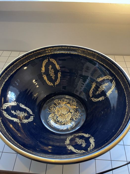 Masoni Limoges, placado a ouro 24quilates, pintado à mão