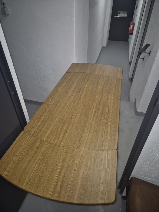 Mesa Jantar Madeira Extensivel + 3 cadeiras