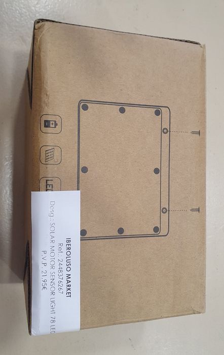 Conjunto de dois led de parede com carregamento solar e sensor de movimento modelo ZJ-SL78LED