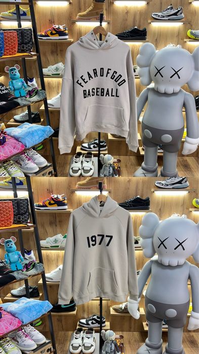 Худі Fear Of God Essentials Baseball / 1977 Beige