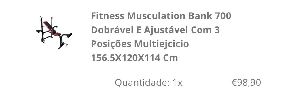 Maquina mutifunções + banco