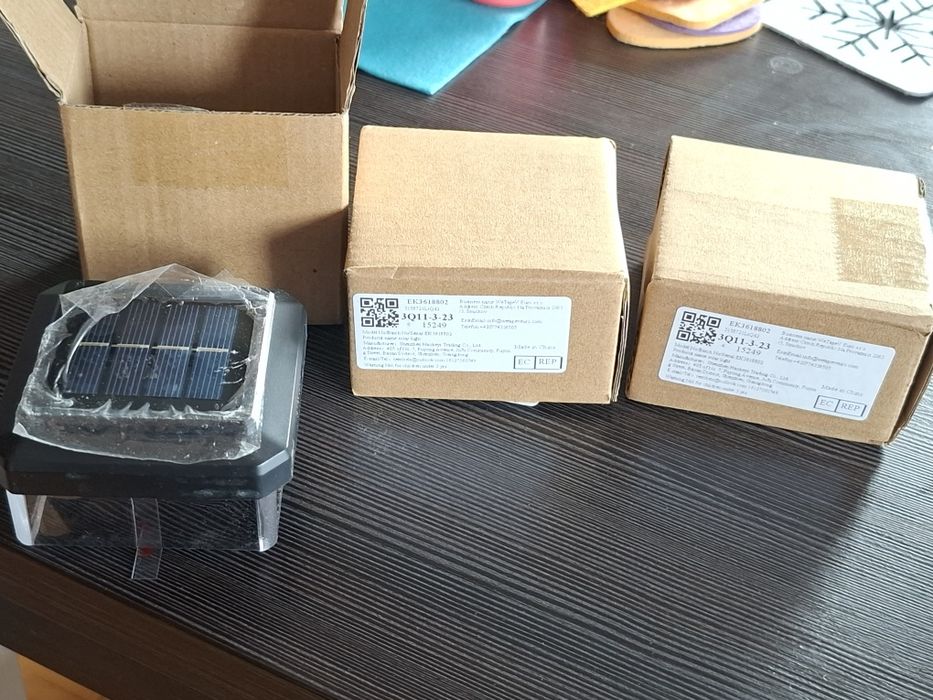 Lampki solarne na słupek 3 szt
