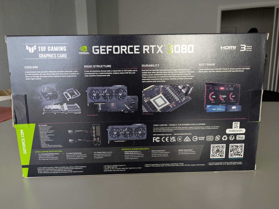 Asus TUF RTX 3080 10Gb - Usada em bom estado