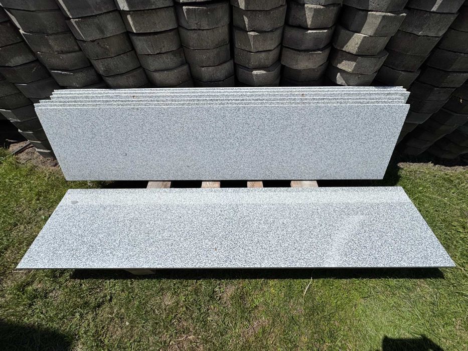stopnice granitowe parapety 7 szt 150x33x2