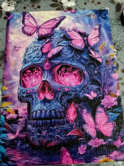 Puzzle caveira 500 peças