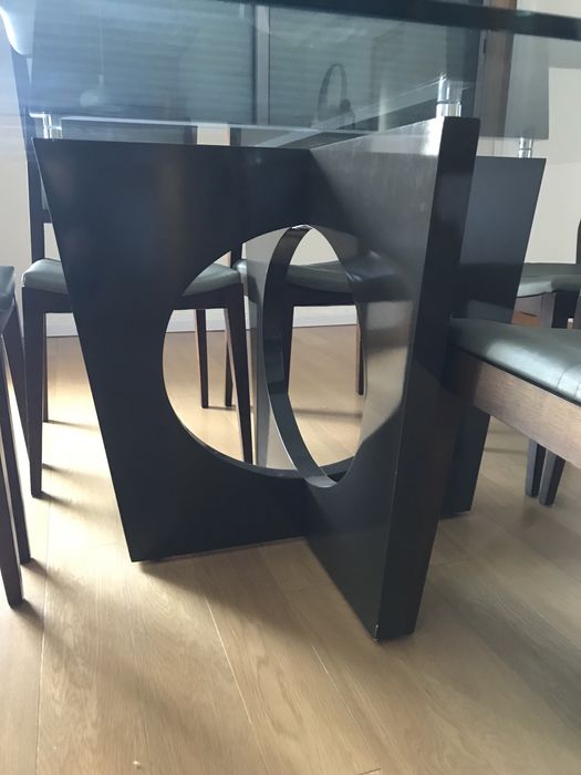 Glass Dining Table with 8 Chairs64729621695489124