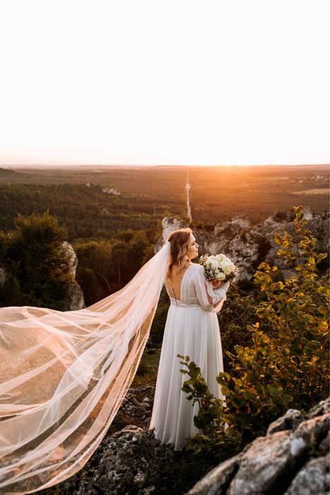 Suknia ślubna Gala Eva boho/rustykalna